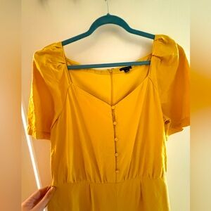 Ann Taylor Yellow Jumpsuit